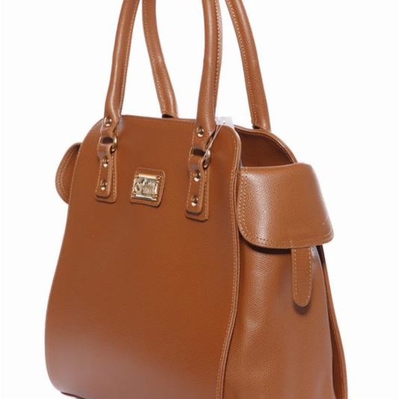 Bintou Brown Italian Leather Handbag - Picture 2 of 6